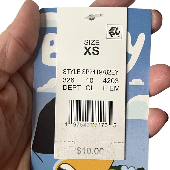 St. Patrick’s Day Bluey ringer Short Sleeve Graphic Tee Girls Boys XS NWT - Picture 10 of 12